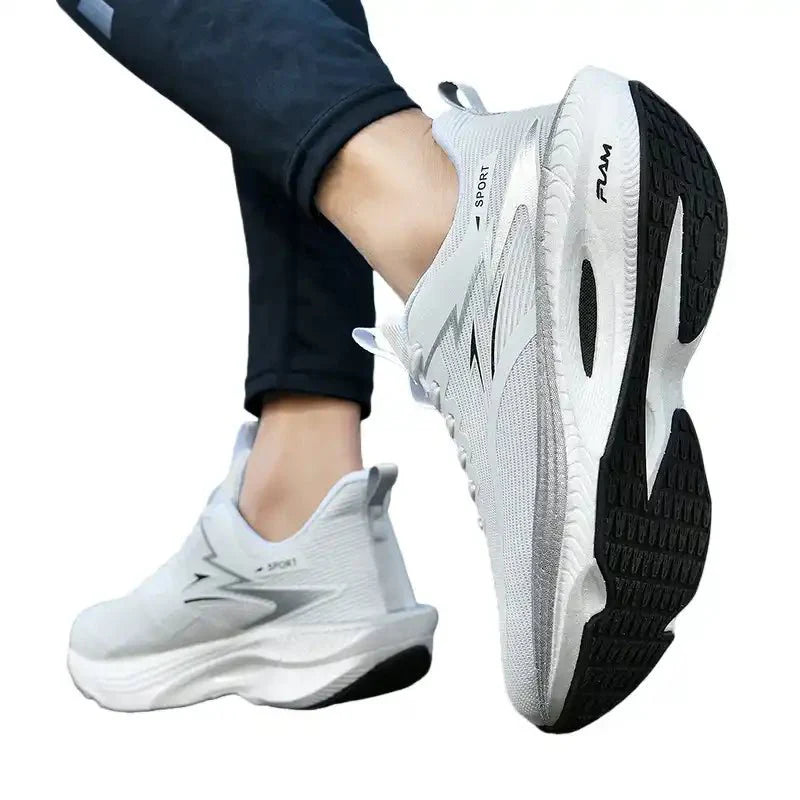 Men’s All-White Walking Sneakers | Lightweight + Soft Cushioning