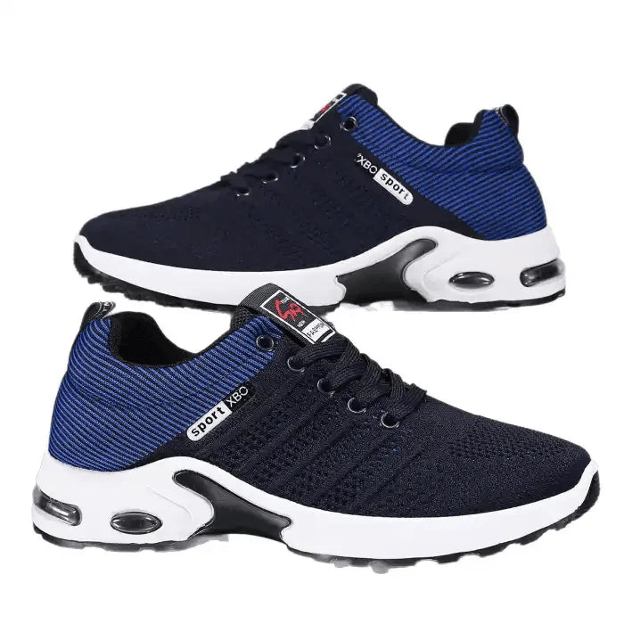 Men’s Everyday Comfort Sneakers | Breathable Knit Upper | Navy/Blue