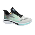 Men’s Gradient Knit Running-Style Sneakers | Cushioned Thick Sole | Grey/White