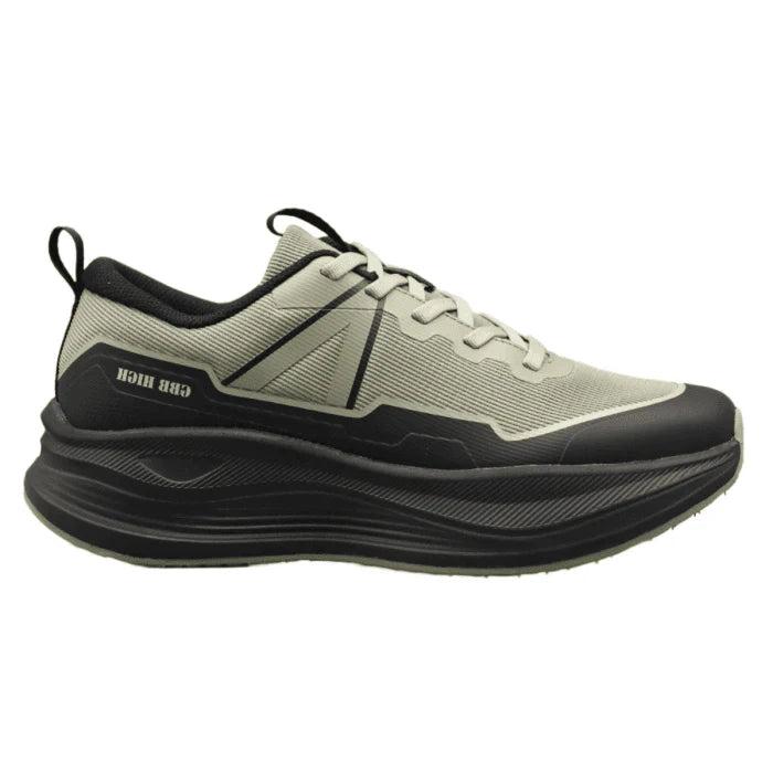Men’s Trail-Inspired Walking Sneakers | Rugged Traction Sole | Khaki/Black
